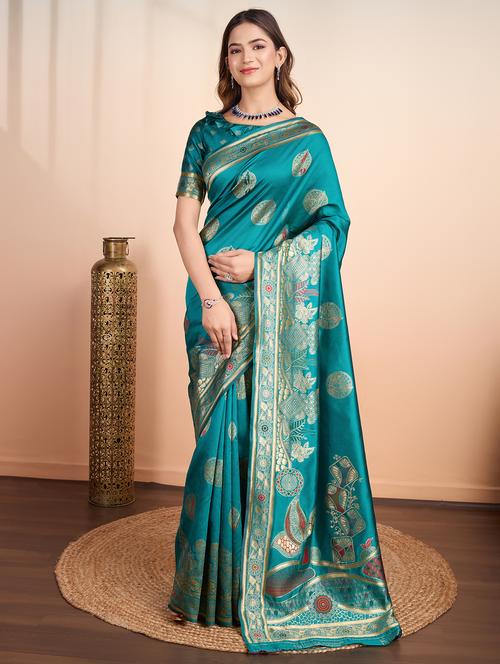 women self design banarasi saree - 21367538 - Very Small Image - 1