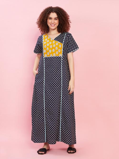 women short sleeve printed nighty - 21368051 - Very Small Image - 1