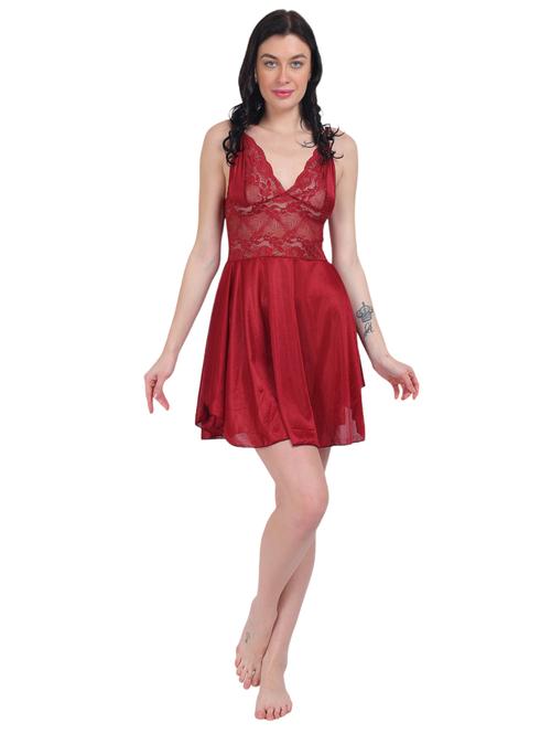 women lace detailed babydoll - 21368640 - Very Small Image - 1