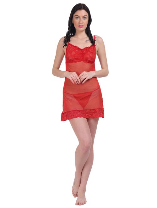 women lace detailed babydoll - 21368647 - Very Small Image - 1
