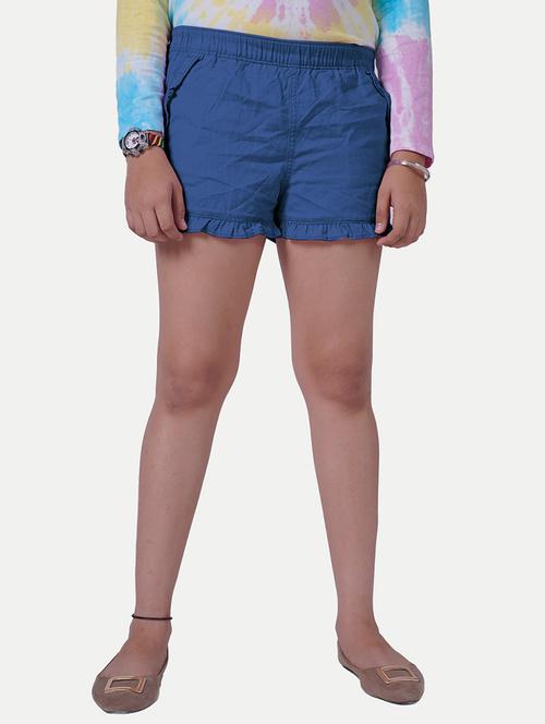 kids mid rise solid shorts  - 21369321 - Very Small Image - 1