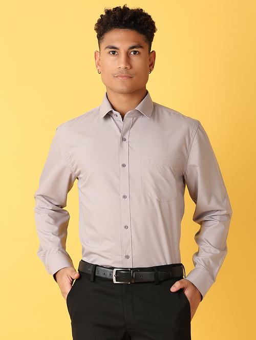 men long sleeves solid formal shirt - 21369665 - Very Small Image - 1