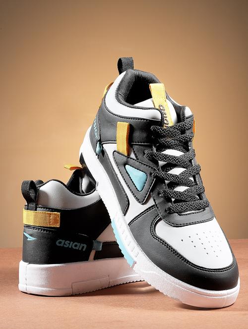 grey synthetic lace up sneakers - 21371395 - Very Small Image - 1