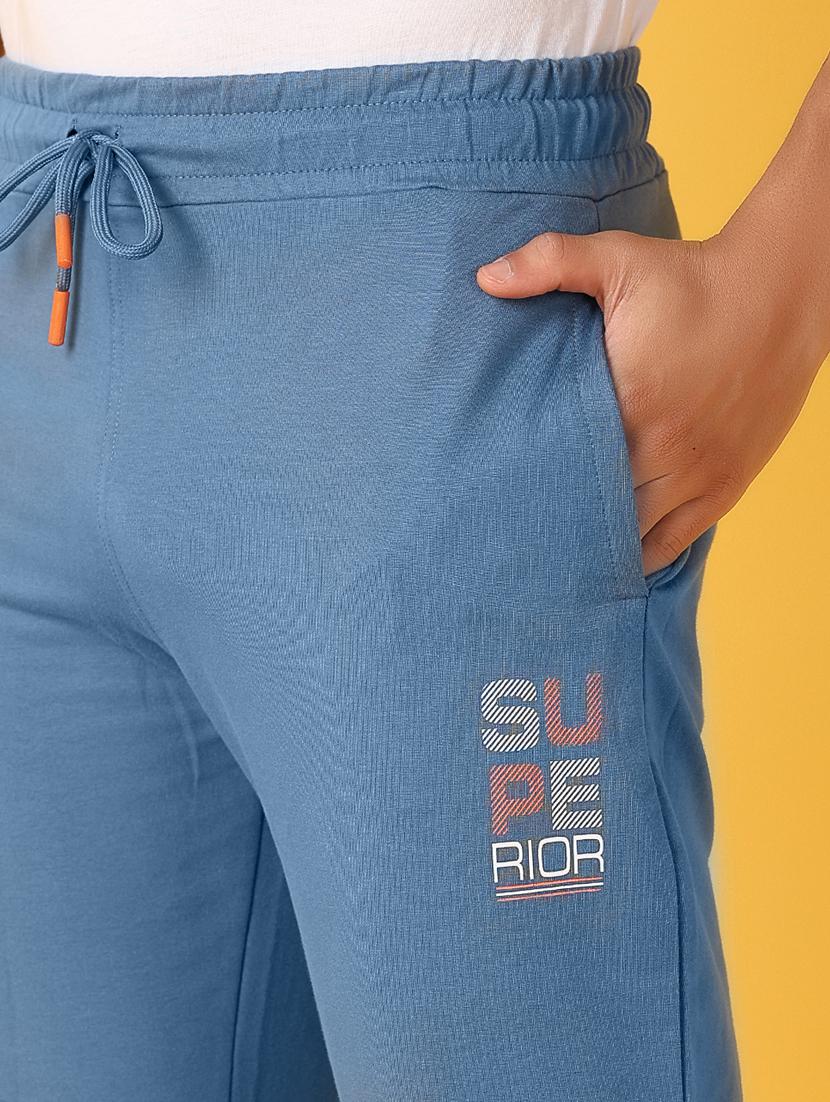 men mid rise placement print full length track pant - 21371968 - Standard Image - 5