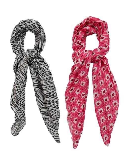 women pack of 2 printed scarves  - 21374534 - Very Small Image - 1