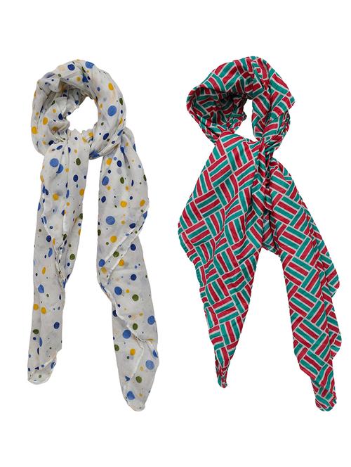 women pack of 2 printed scarves  - 21374536 - Very Small Image - 1