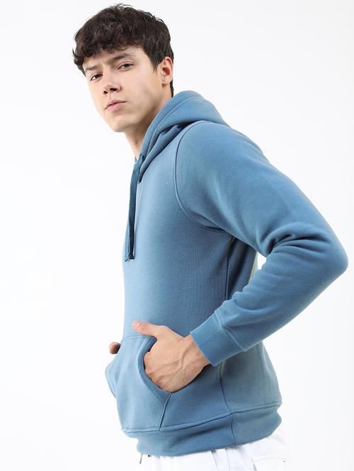 men solid hooded pullover sweatshirt - 21375018 - Very Small Image - 1