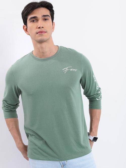 men placement print cotton t-shirt - 21375216 - Very Small Image - 1