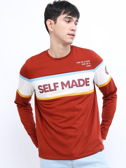 men round neck long sleeve t-shirt - 21375376 - Very Small Image - 1