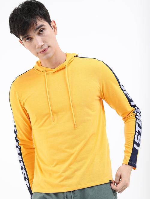 men hooded neck long sleeve t-shirt - 21375386 - Very Small Image - 1