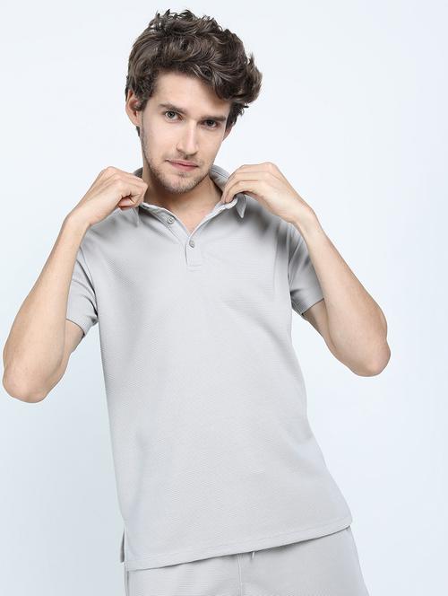 men plain polo neck t-shirt - 21375468 - Very Small Image - 1