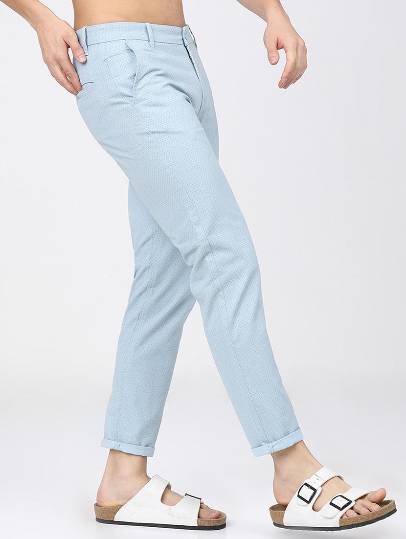 men mid rise self design chinos - 21375546 - Zoom Image - 2