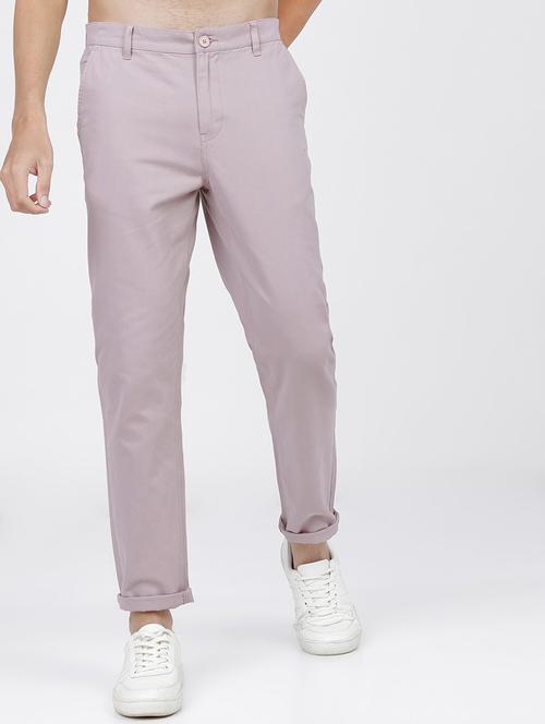 men mid rise solid chinos - 21375587 - Very Small Image - 1
