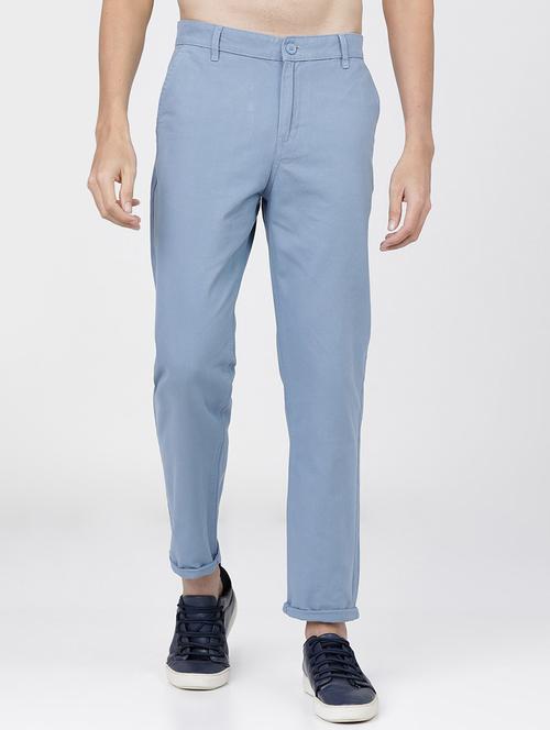 men mid rise solid chinos - 21375615 - Very Small Image - 1
