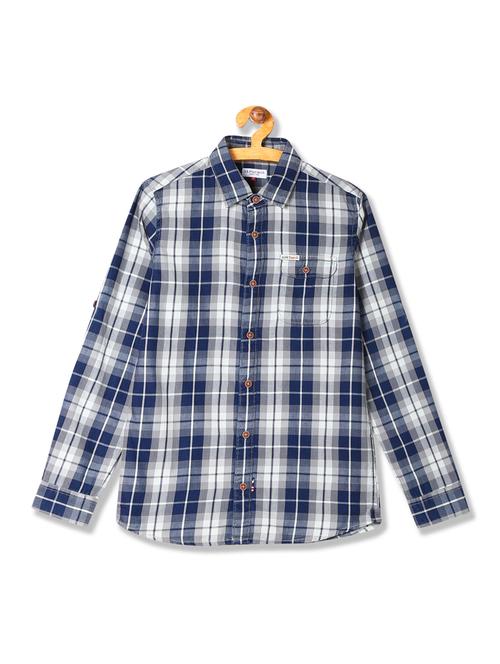 boys checkered long sleeve shirt - 21377336 - Very Small Image - 1