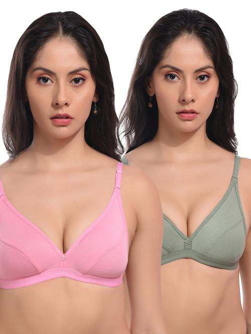 women pack of 2 non padded regualr bra - 21378925 - Very Small Image - 1