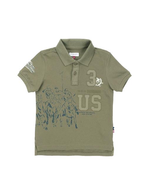 boys printed short sleeve polo t-shirt - 21380672 - Very Small Image - 1
