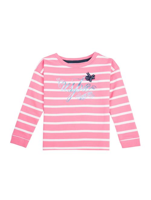 pink cotton striped sweatshirt - 21380938 - Very Small Image - 1