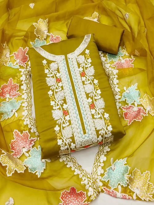 women embroidered unstitched suits - 21381208 - Very Small Image - 1