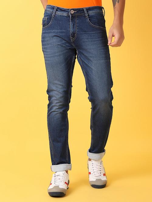 men blue plain jean - 21382049 - Very Small Image - 1