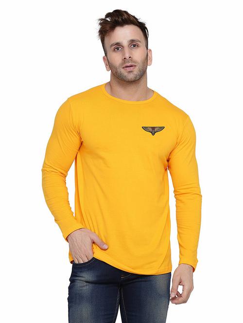 Men Placement Print Long Sleeve T-shirt - 21383910 - Very Small Image - 1