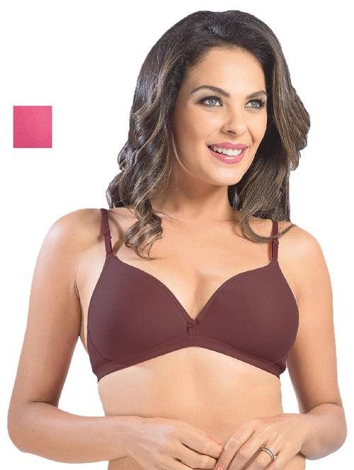 women solid set of 2 t-shirt bra - 21386274 - Very Small Image - 1