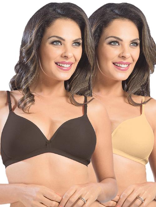 pack of 2 solid t-shirt bra - 21386337 - Very Small Image - 1