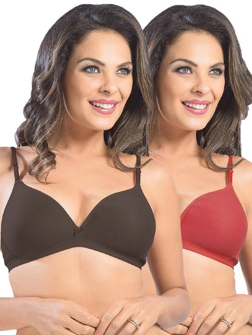 pack of 2 solid t-shirt bra - 21386338 - Very Small Image - 1