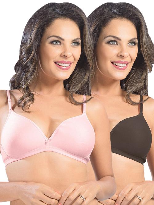 pack of 2 solid t-shirt bra - 21386342 - Very Small Image - 1
