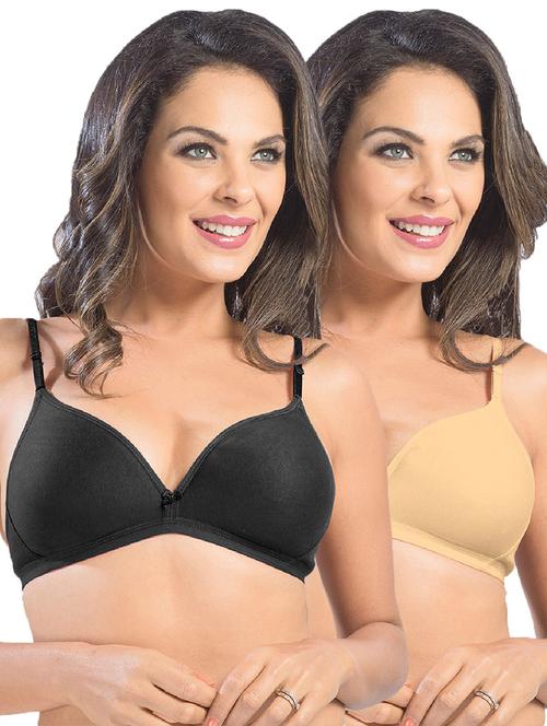 pack of 2 solid t-shirt bra - 21386367 - Very Small Image - 1