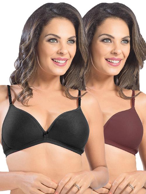 pack of 2 solid t-shirt bra - 21386375 - Very Small Image - 1