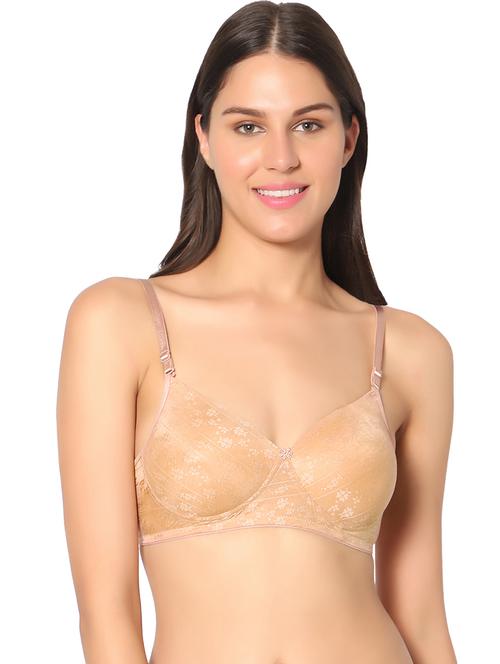 women orange printed t-shirt bra - 21386766 - Very Small Image - 1