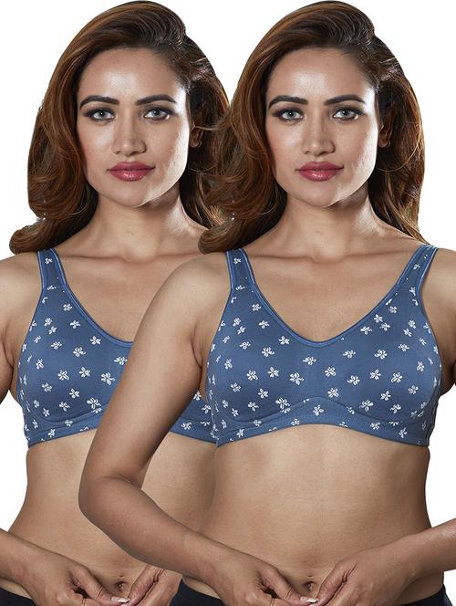 pack of 2 printed regular bra - 21386864 - Very Small Image - 1