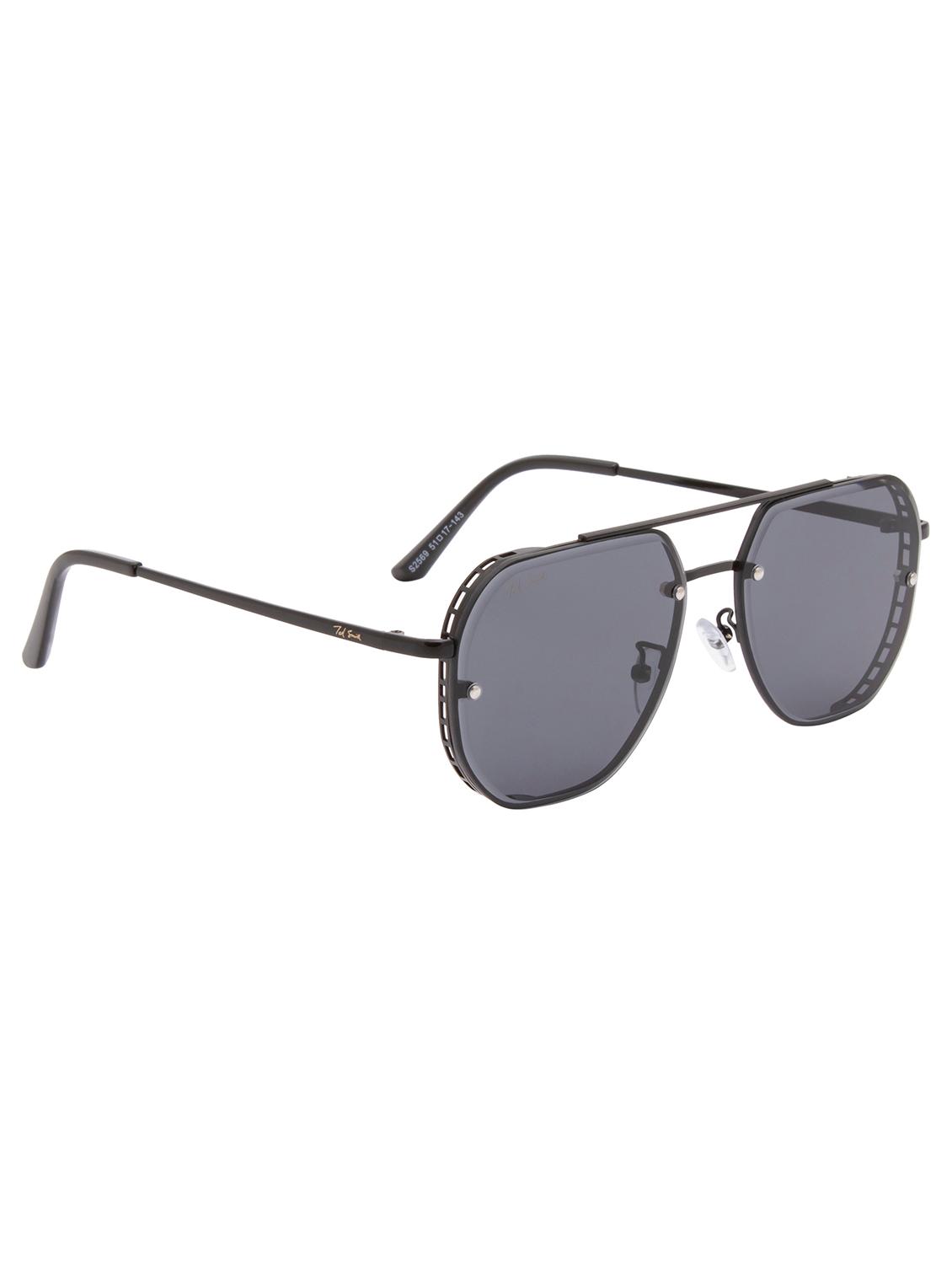 ted smith full rim aviator shape branded latest and stylish sunglasses | polycarbonate lens & 100 % uv protection | men & women - 21387287 - Standard Image - 3