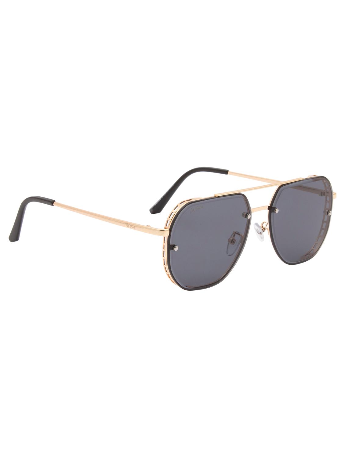 ted smith full rim aviator shape branded latest and stylish sunglasses | polycarbonate lens & 100 % uv protection | men & women - 21387288 - Standard Image - 3