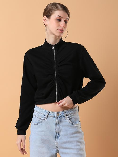 black plain sweatshirt - 21387365 - Very Small Image - 1