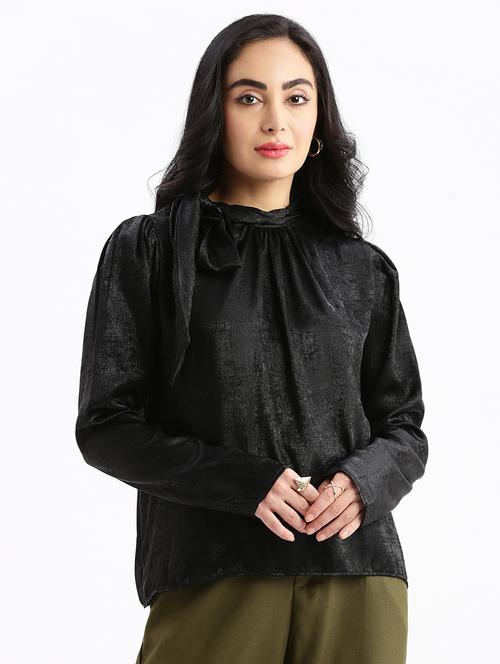 black solid regular top - 21387383 - Very Small Image - 1