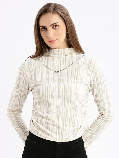 cream stripes regular top - 21387426 - Very Small Image - 1