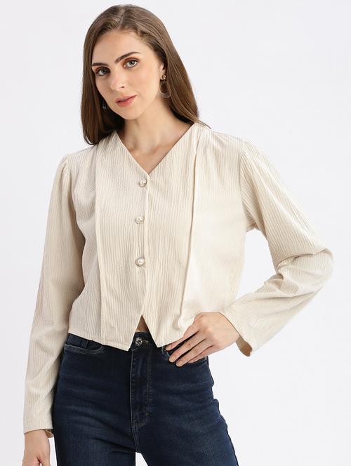 cream nylon regular top - 21387432 - Very Small Image - 1