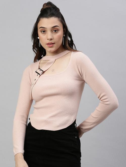 peach solid regular top - 21387451 - Very Small Image - 1