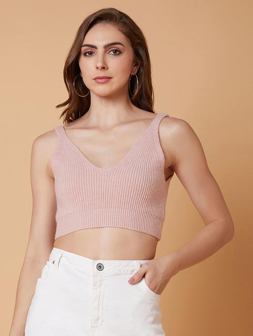 peach acrylic camisole top - 21387487 - Very Small Image - 1