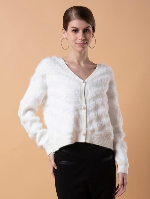 white self-designed cardigan - 21387807 - Very Small Image - 1