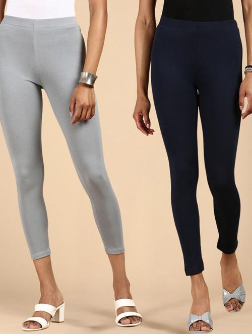 women pack of 2 cotton legging - 21388432 - Very Small Image - 1
