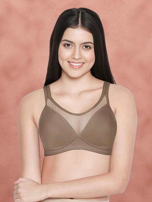 women solid nylon t-shirt bra - 21388967 - Very Small Image - 1