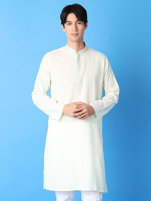 men solids kurta pyjama set - 21389827 - Very Small Image - 1
