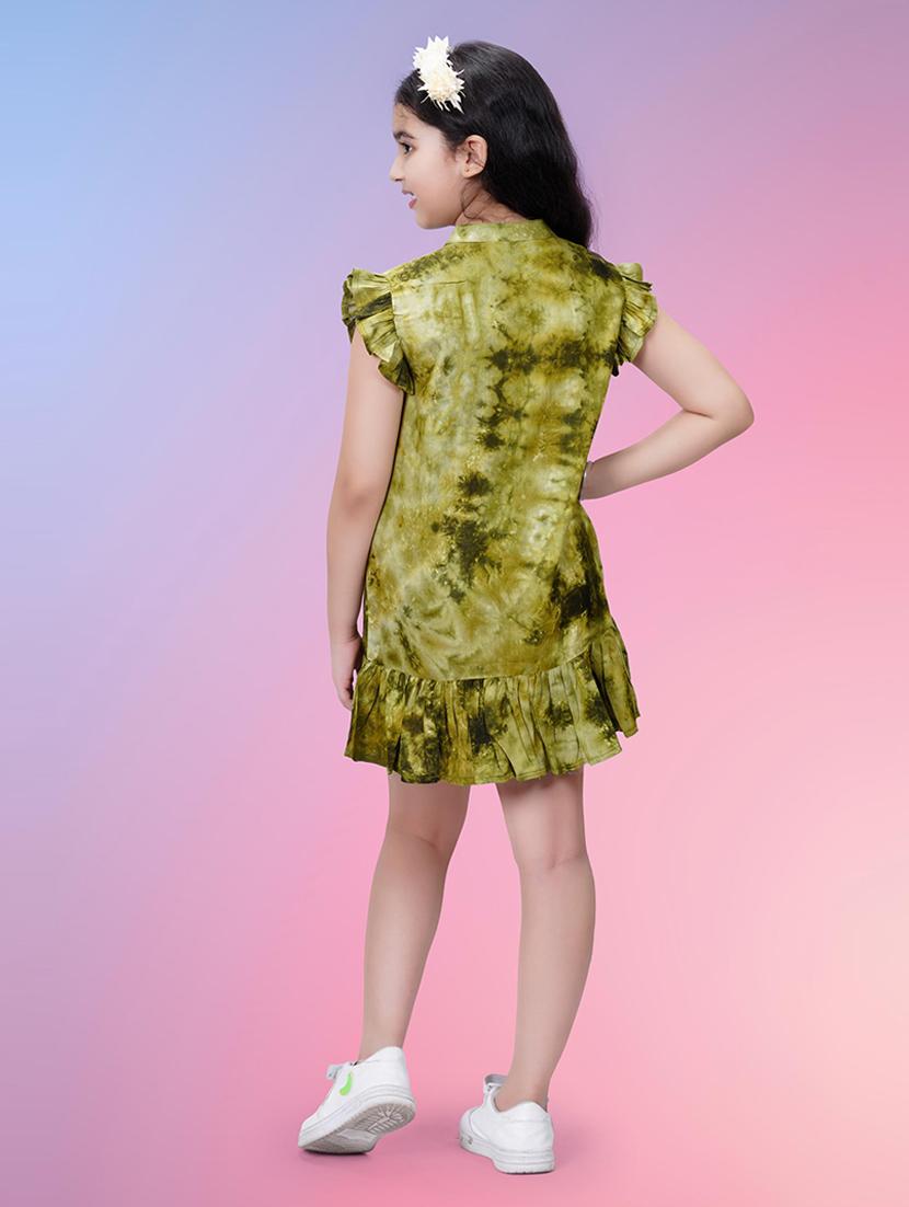 girls short sleeve printed frock - 21391914 - Standard Image - 3