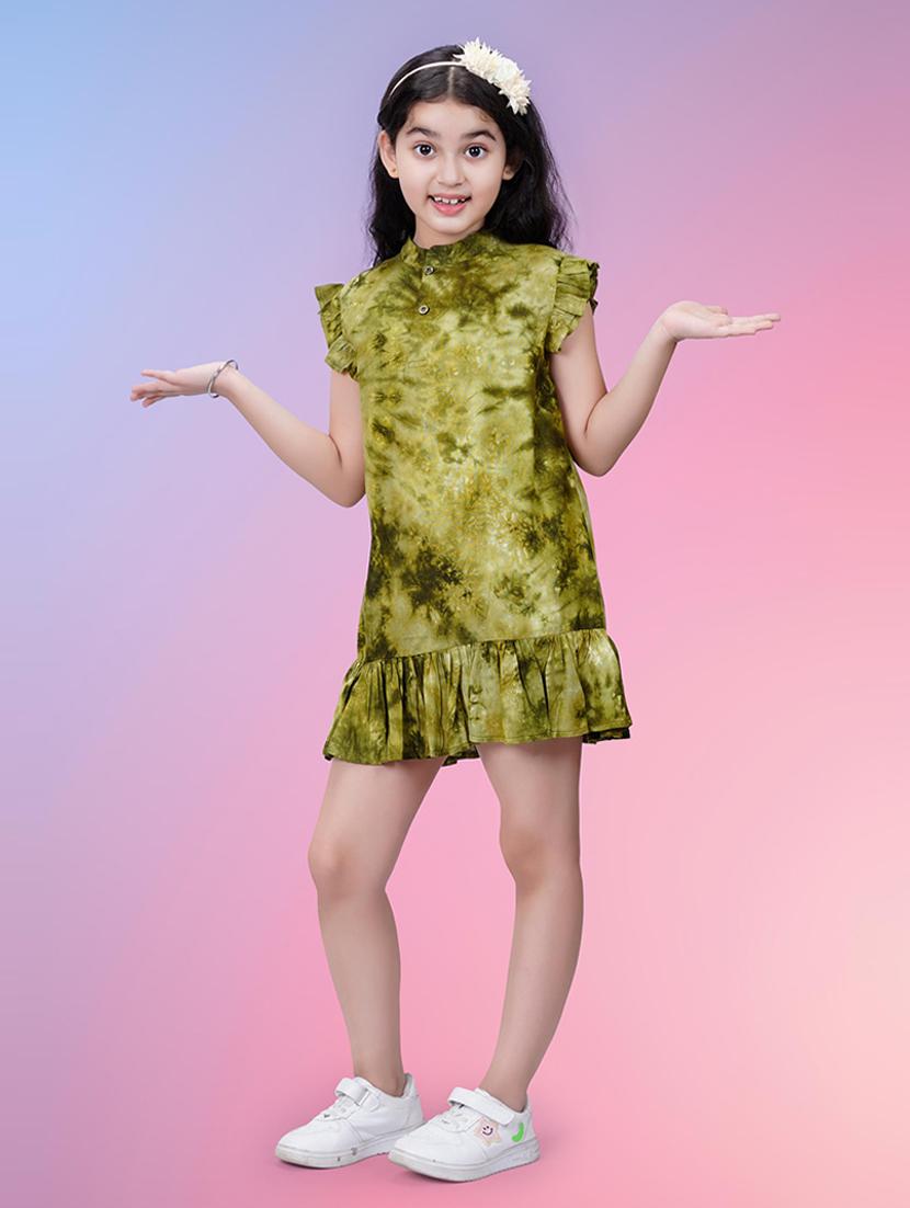 girls short sleeve printed frock - 21391914 - Zoom Image - 4