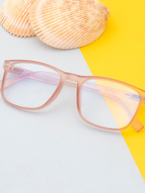 ted smith hustle bluecut & antiglare computer eyeglasses| wayfarer|blue light blocking| brown casual spectacles| 53-18-140 - 21391998 - Very Small Image - 1