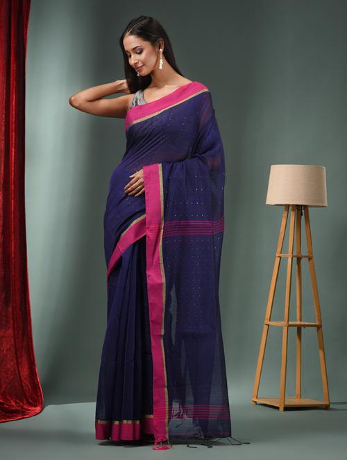 women self design handloom saree with blouse - 21392690 - Very Small Image - 1
