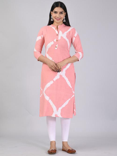 women three quarter sleeve straight kurta - 21393334 - Very Small Image - 1